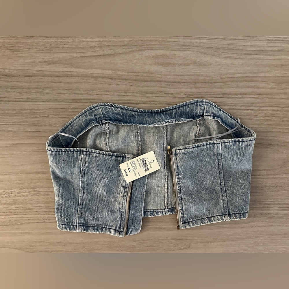 Windsor Denim Crop Top NWTS - Picture 9 of 11